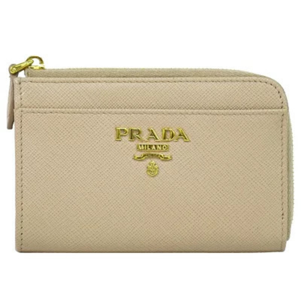 Prada Saffiano Leather Coin Wallet Pink